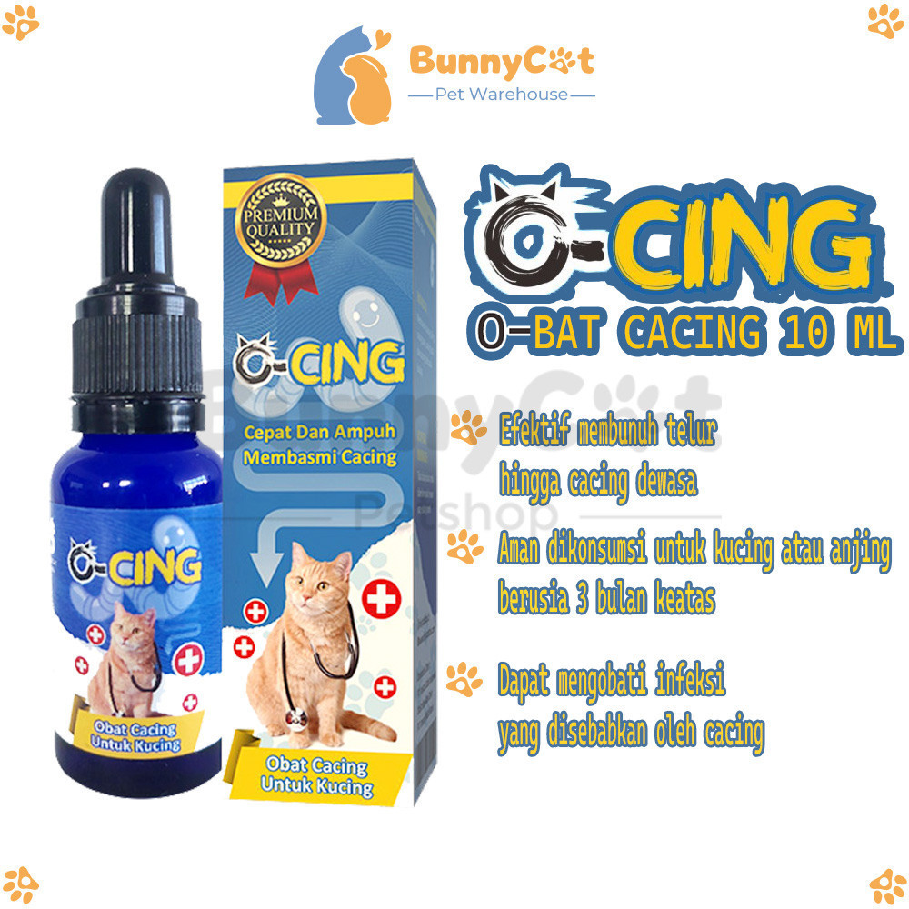 Obat Cacing Kucing Membasmi cacing O-Cing 20 ML ocing
