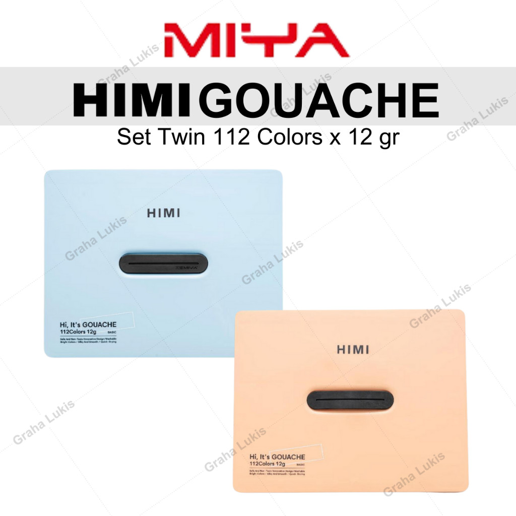 

Meriyah Storee - Miya Himi Gouache Basic Colour Set Twin 112 Colors x 12g / Cat Gouache