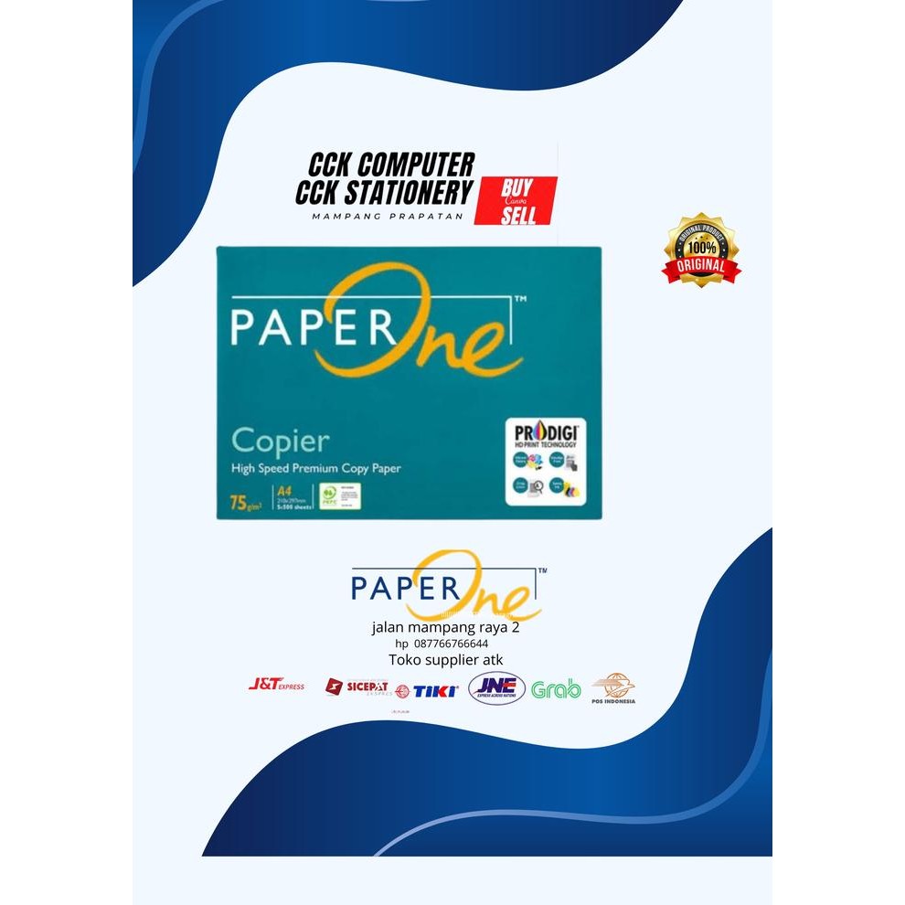 

Terlaris- Paper One 80Gr A4 / Kertas Fotocopy / Kertas Print / Kertas Paper One