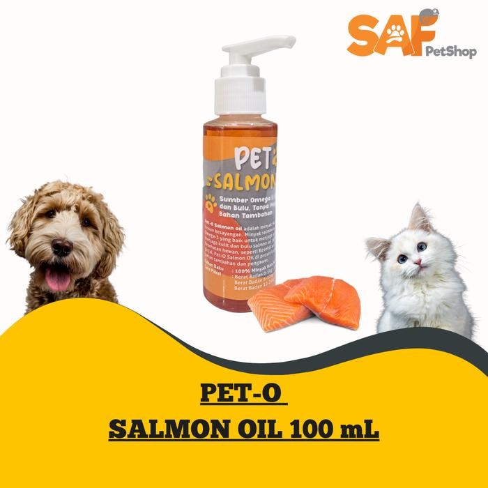 PET-O SALMON OIL MINYAK SALMON UNTUK KUCING ANJING OMEGA 3