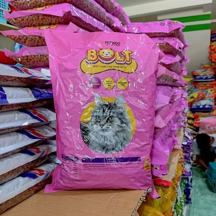( Paket 5kg ) Bolt Cat Salmon Adult - makanan kucing dewasa