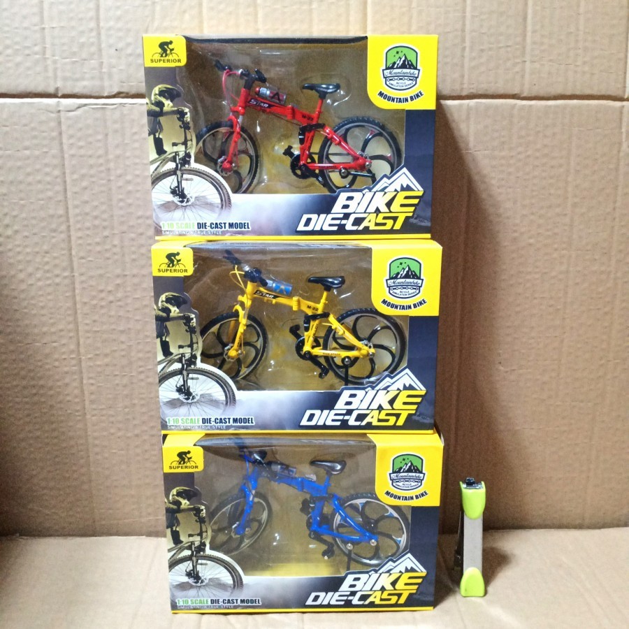 Mainan Miniatur sepeda gunung skala 1:10 BIKE DIE CAST MAINAN HOBI