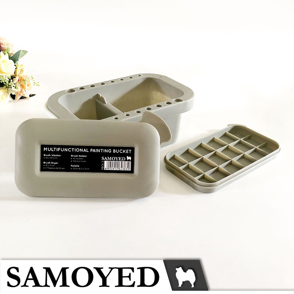 

Bak / Ember Lukis / Tempat Pencuci / Pengering / Gantungan Kuas / Palet Cat / Multifunction Painting