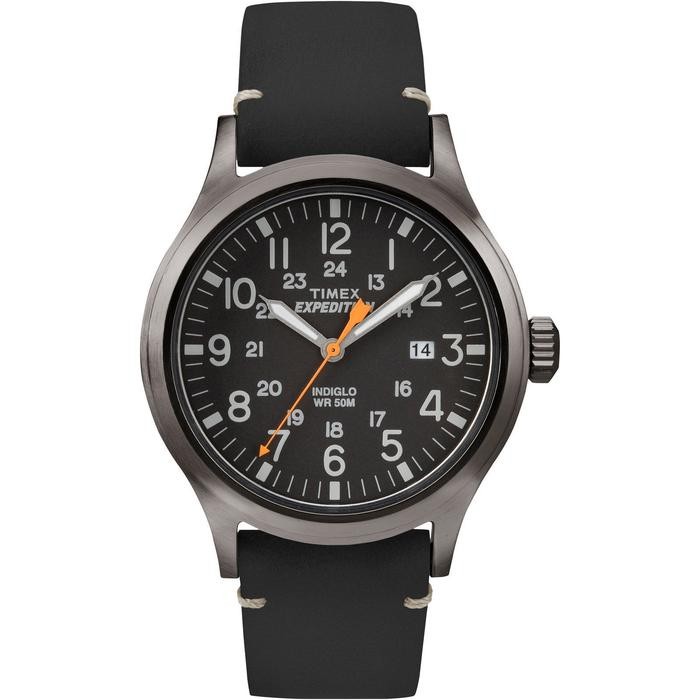 Preorder Timex Tw4B01900, Men'S "Expedition" Leather Indiglo Original