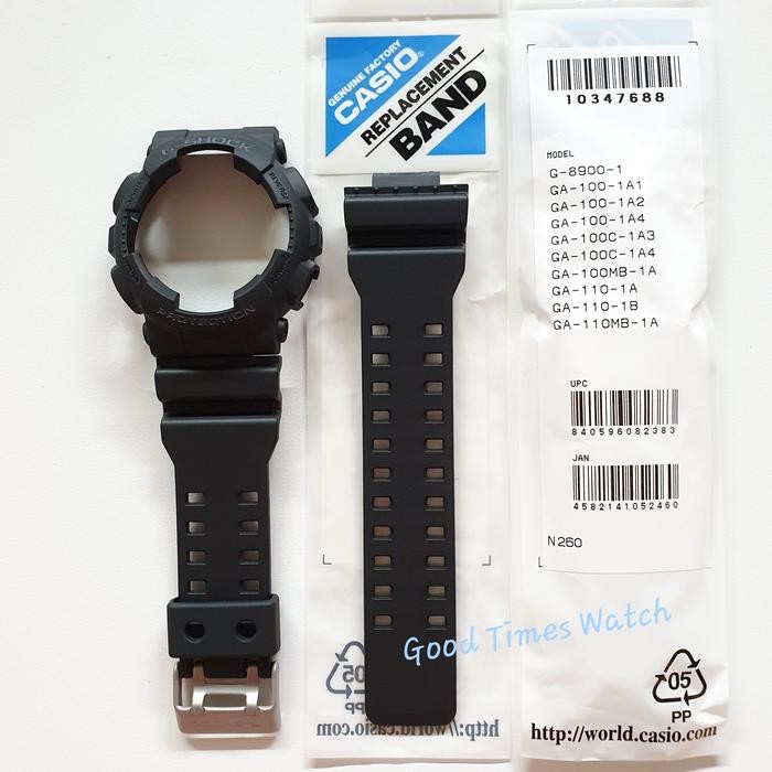 Paket Bezel Strap G-Shock Ga-110-1B Ga 110 Fit Ga 100 Ga 120 Ga 140 Gd 100 Gd 120 Casio Original