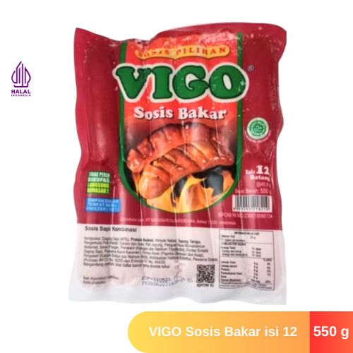 

Vigo Sosis Bakar Isi 12 Halal Beku 550gr