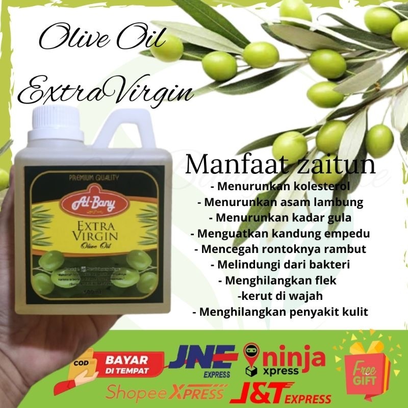 

MINYAK ZAITUN AL BANY EXTRA VIRGIN 500ml Organic