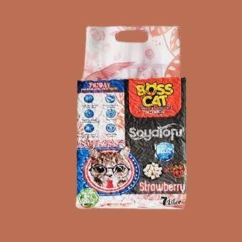 Pasir Kucing Gumpal Wangi BOSSCAT Tofu 7 Liter - Pasir Kucing SoyaTofu