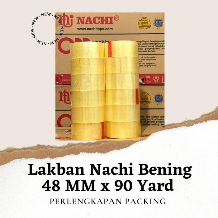 

Neosign - Lakban Bening Nachi 48 Mm X 90 Yard 1 Pcs Kualitas Kuat Setara Daimaru