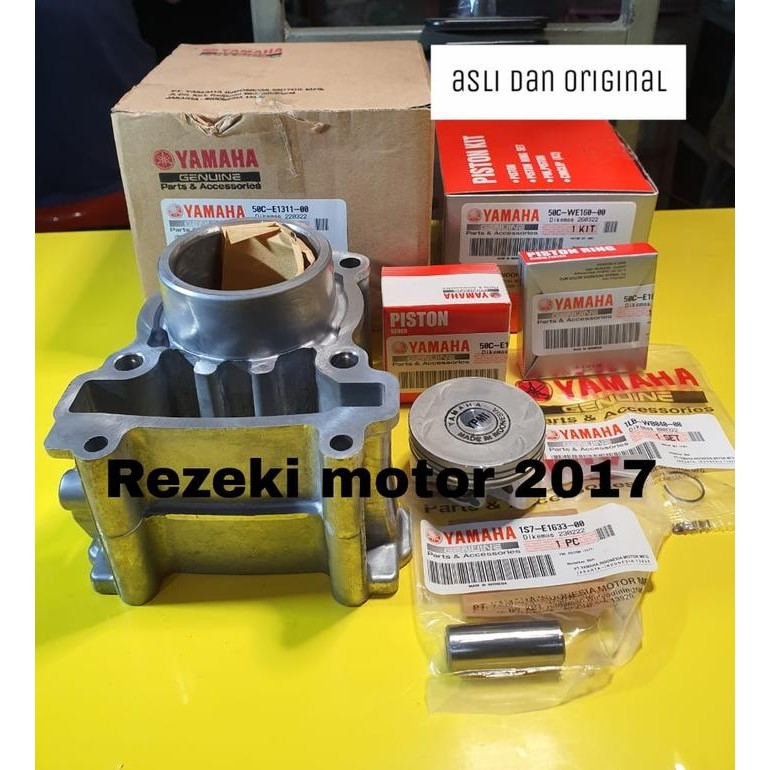 New Blok Seher Boring Piston Kit Jupiter Mx 135 Asli Ori Yamaha