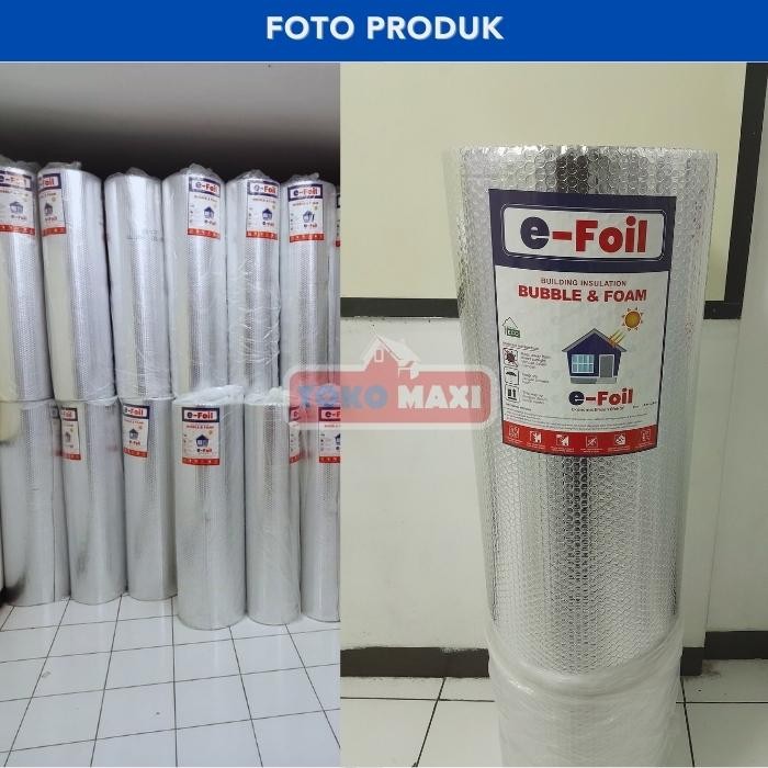 Alumunium Foil Bubble 4mm E-Foil Peredam Panas Atap Rumah