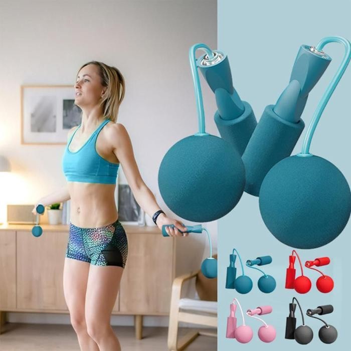 Tali Skipping Olahraga Lompat Tali Bola Tanpa Kabel Skipping Rope / Jump Rope Skiping Workout Lompat