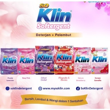 SOKLIN Deterjen Bubuk Softergent So Klin Detergent 770gr 770 gr