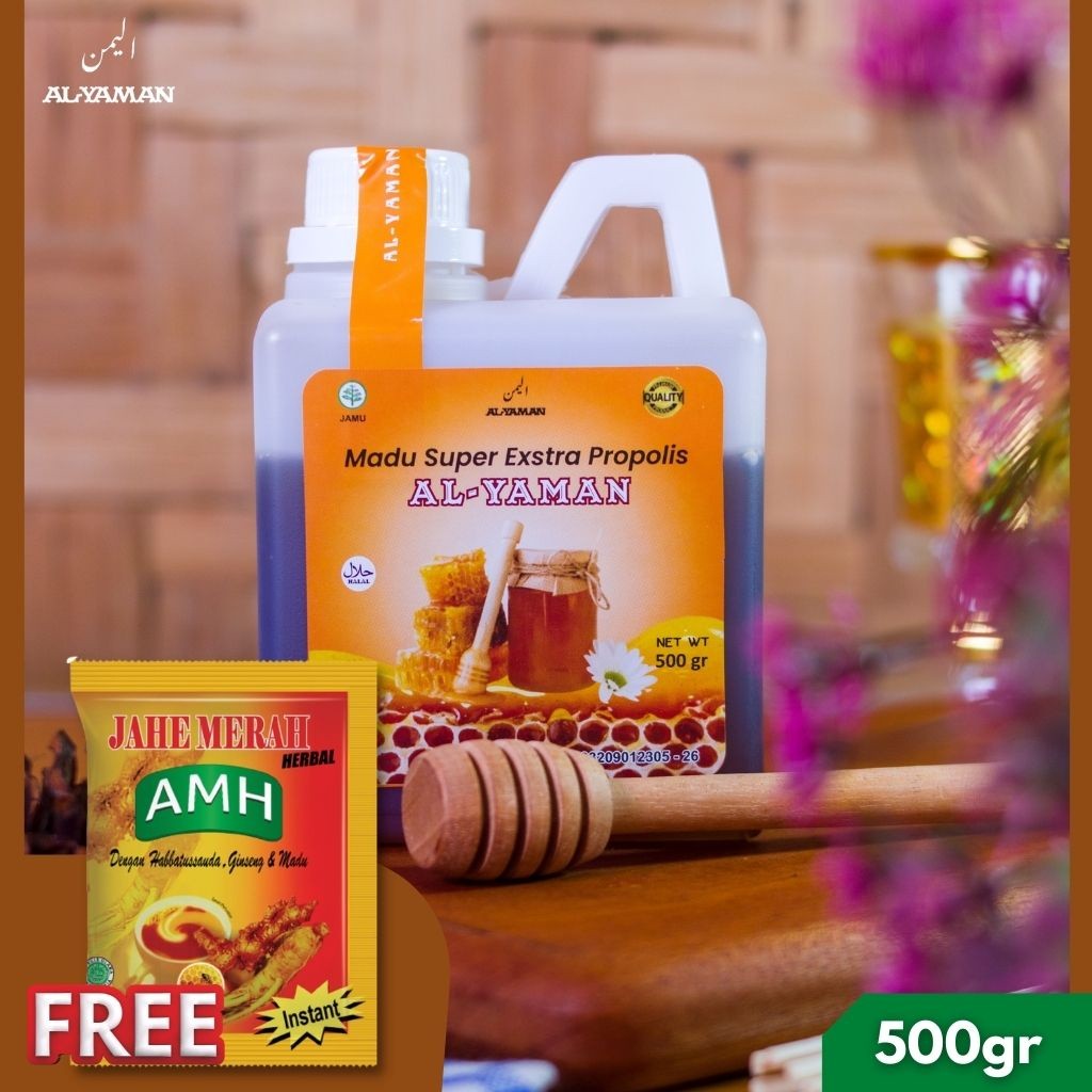 

Al Yaman - Madu Super Ekstra Propolis Untuk Kesehatan Dan imunitas Tubuh 500Gram