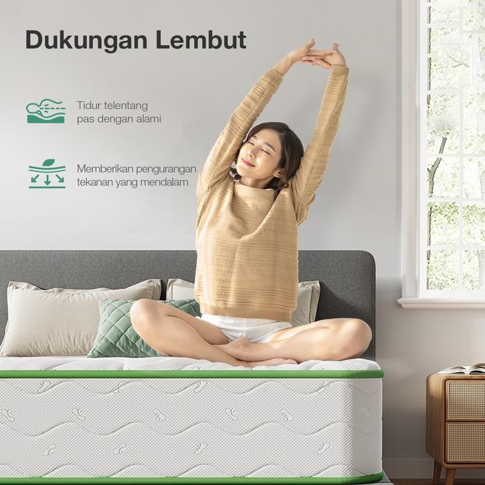 [GRATIS Bantal] Kasur Spring Bed Novilla MetaDream dengan dalam Kotak Single 90x200cm Tebal 20cm