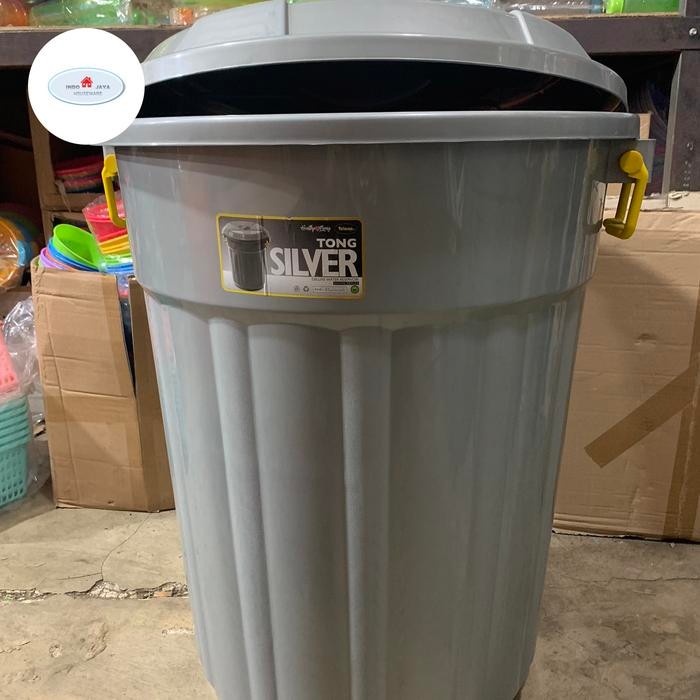 mita ember 120liter taiwan + tutup / ember silver jumbo / ember besar / tong jumbo / tong sampah