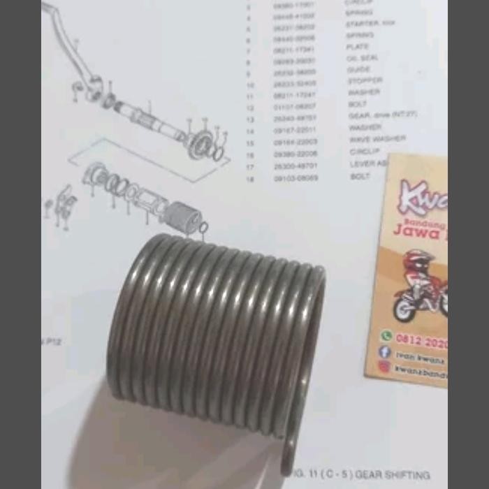 Per Selahan Ts125 Original Per Kick Stater Ts125 Per Balik Selahan Ts125 Per Balik Kick Stater Ts125