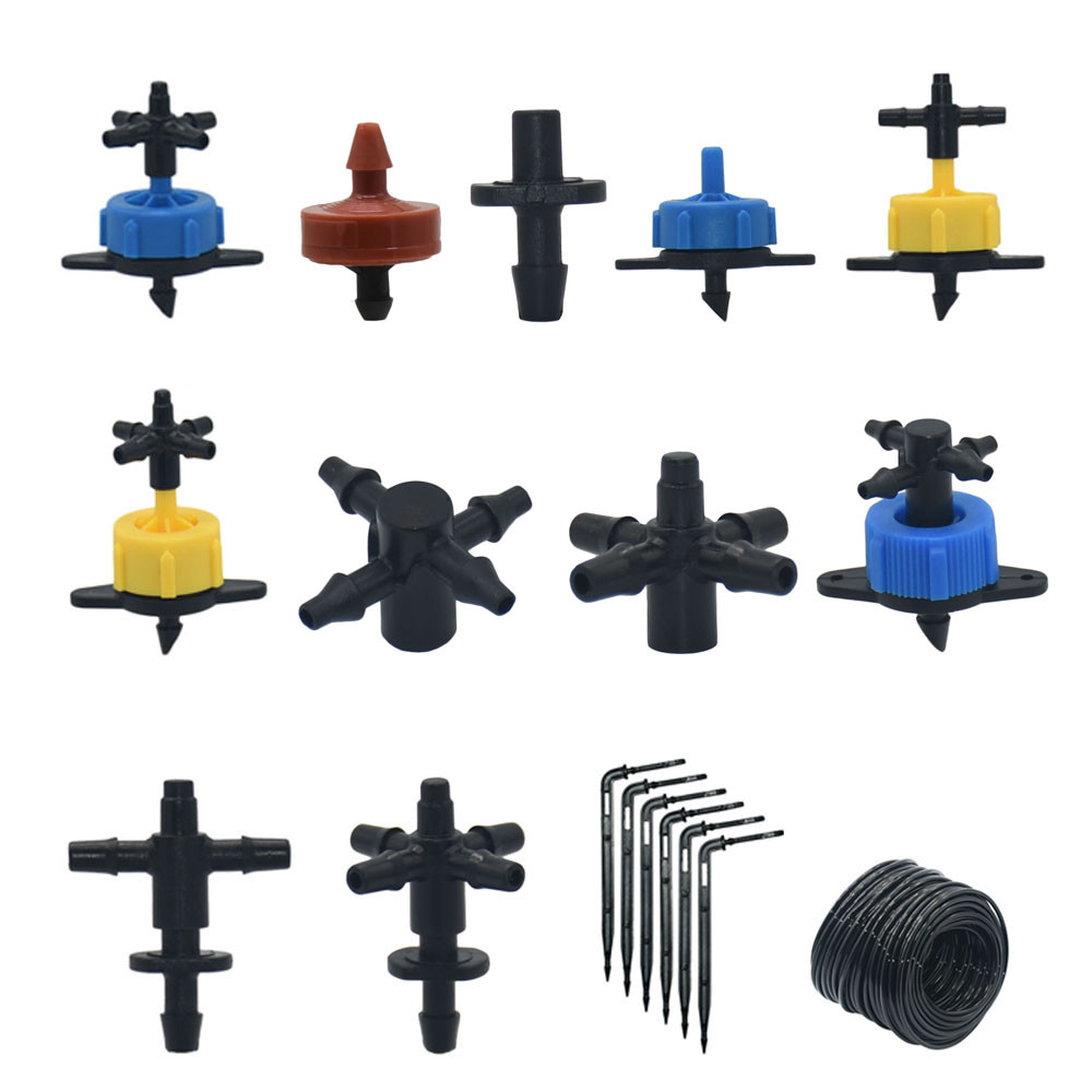 2L 4L 8L Dripper Panah Penetes Irigasi Konektor 3/5Mm 2/4-Way Drip Panah Rumah Kaca Sistem Irigasi T