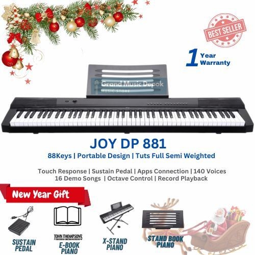 [Piano dibawah 3 jt TERBAIK] Digital Piano DP 881 Joy DP881 7 Oktaf (Piano Digital Termurah dan