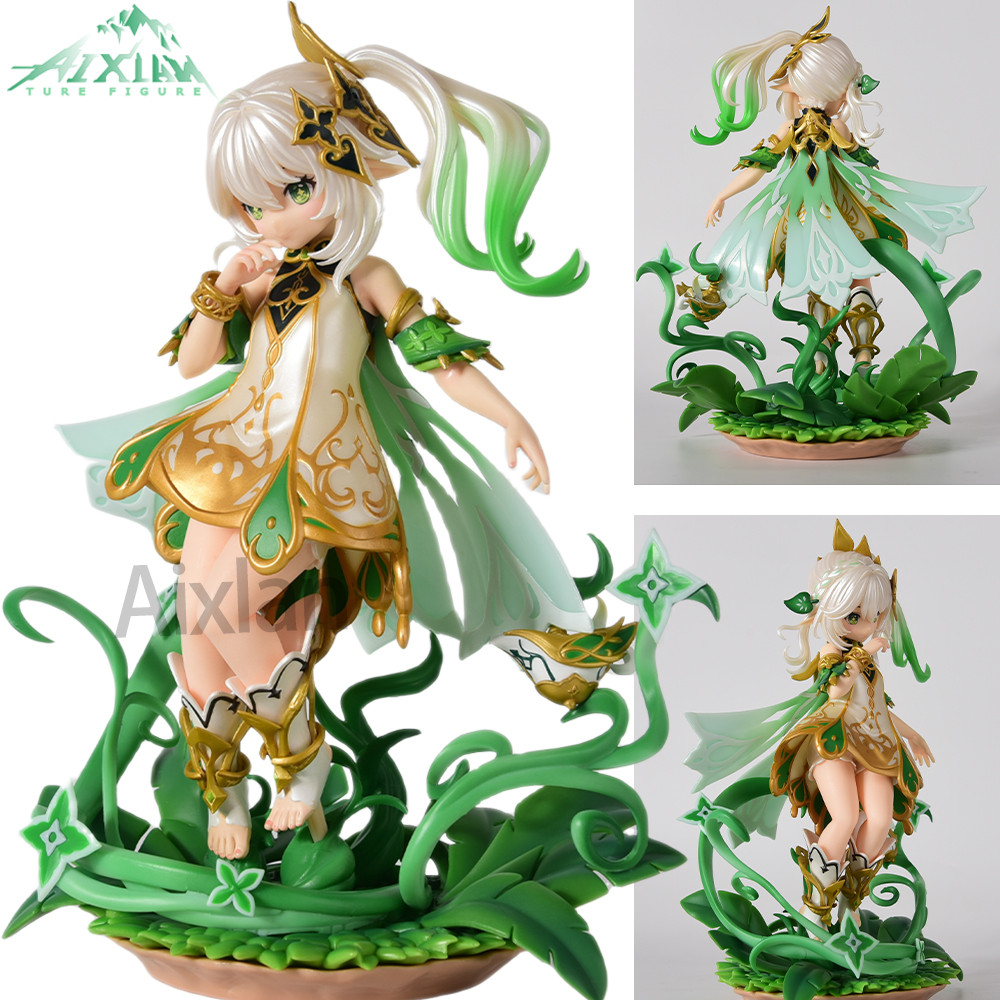 Baru 19Cm Genshin Impact Anime Game Figure Ayunan Lesser Lord Kusanali Nahida PVC Action Figure Kole