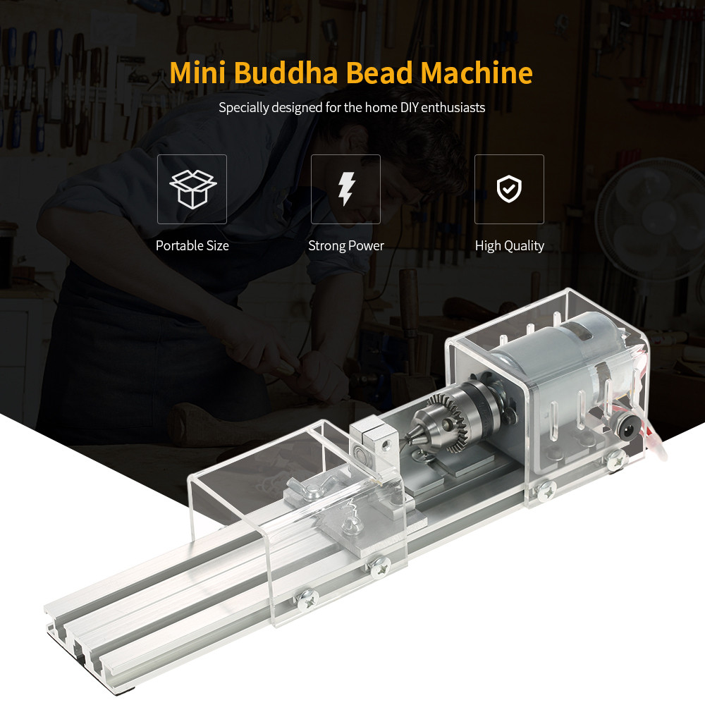 100W Cnc Mini Mesin Bubut Alat Mesin Bubut Kayu Bor Alat Putar DIY Woodworking Buddha Mutiara Grindi