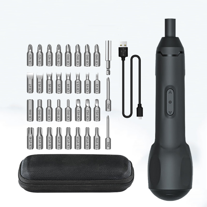 Youpin Obeng Listrik Kit Bit Obeng Mini Isi Ulang Obeng Listrik Tanpa Kabel Multifungsi Alat Tangan 