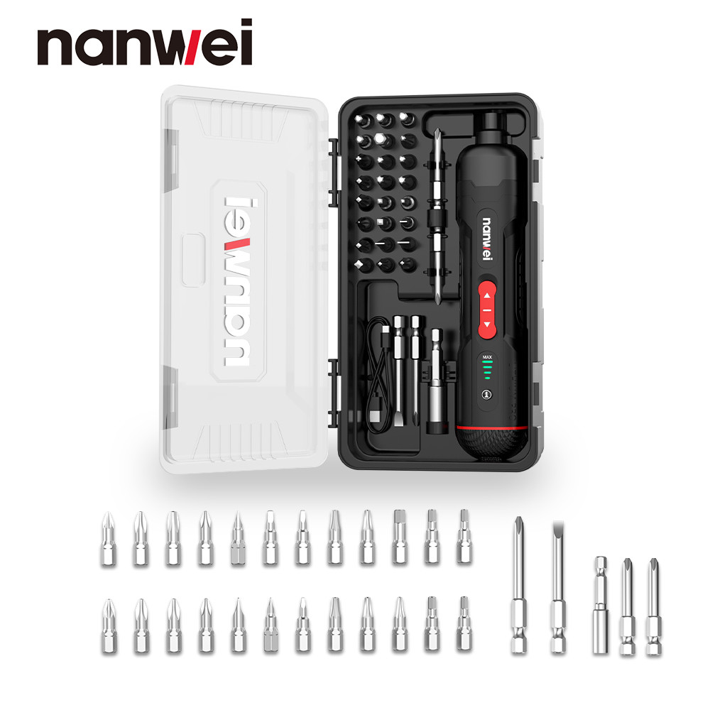 Obeng Listrik Nanwei Obeng Listrik Kecil Dapat Diisi Ulang Alat Listrik Obeng Listrik Mini Multifung