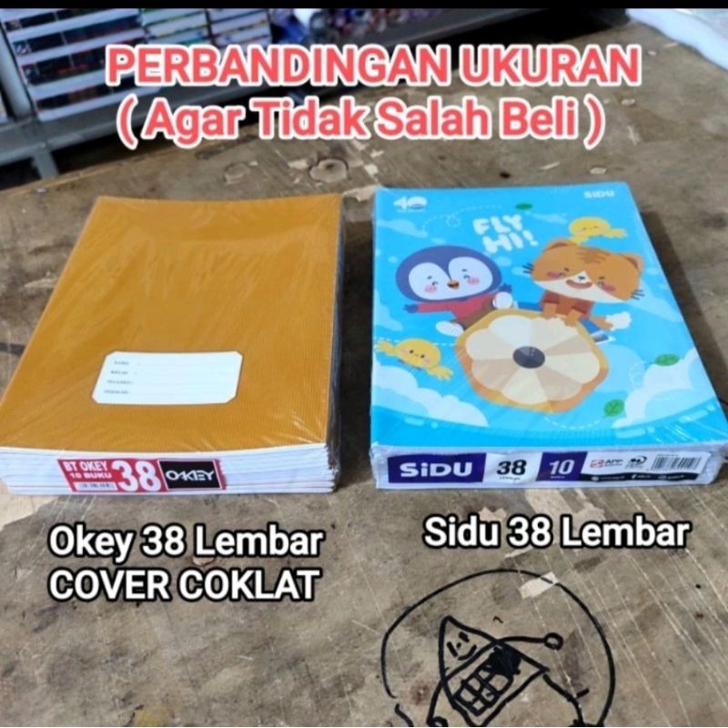 

1 Pak Buku Tulis Cover Coklat 38 58 Isi 10 Buku