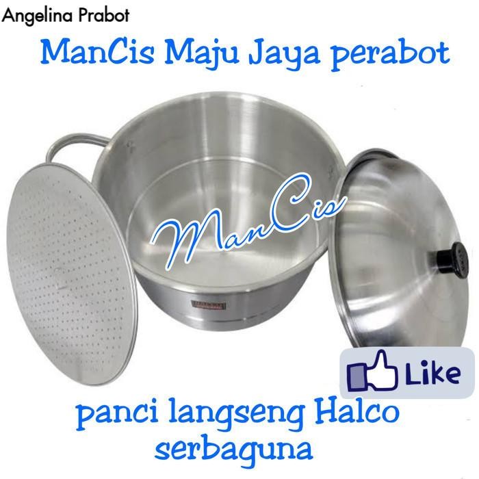 TERLARIS Panci HALCO serbaguna 32 CM / langseng / kukusan alumunium / dandang