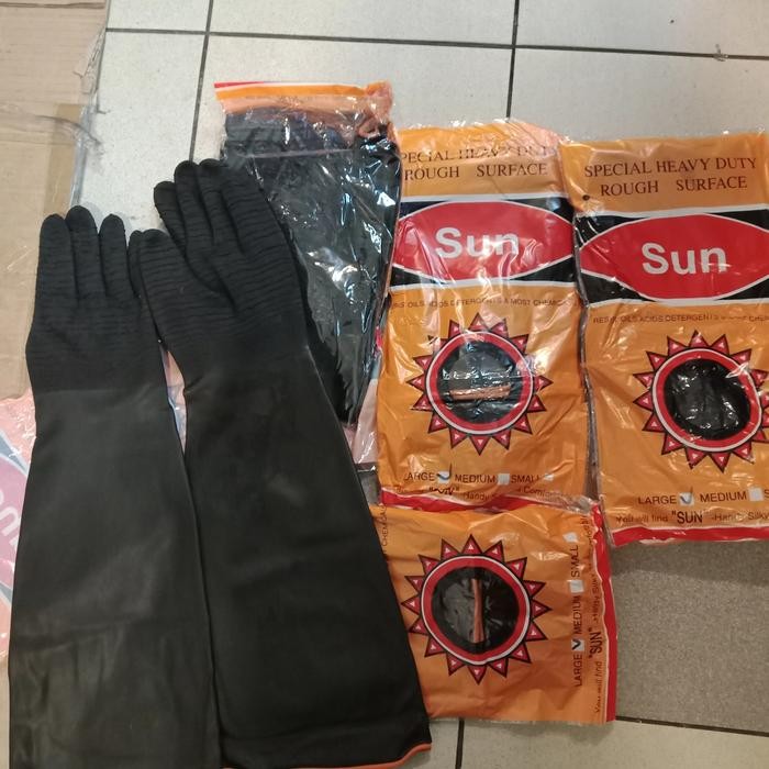 Sarung Tangan Karet Hitam Sun 21 Inc Terlaris