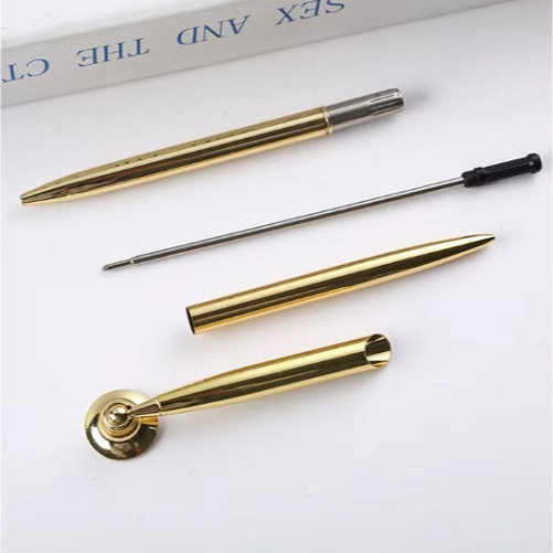 

Pulpen Meja Counter Stainless Steel Plus Dudukan Standing Holder Pen Bracket Rose Gold Silver Chrome