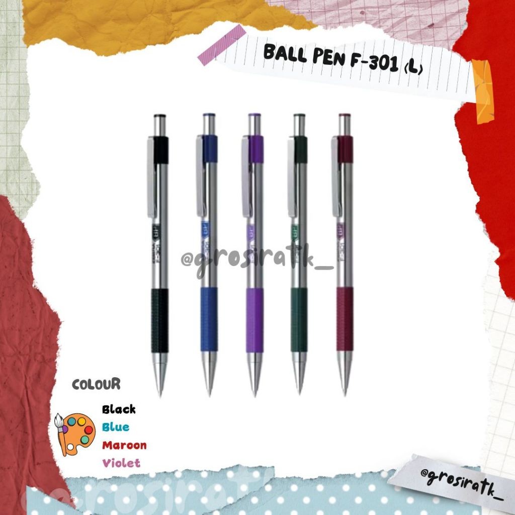 

Zebra Ball Pen F-301(L) RETRACTABLE