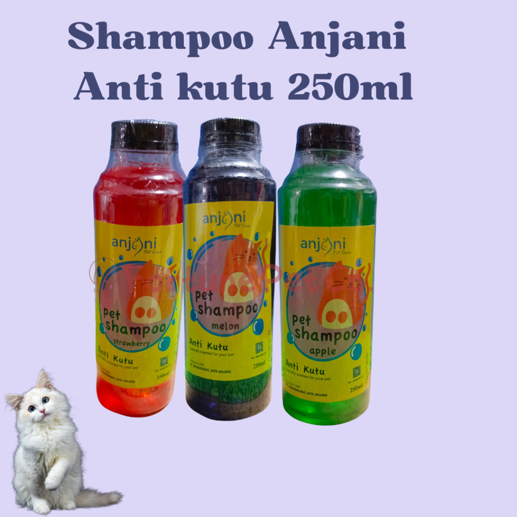 Fur Babies Shampoo Anjani Anti Kutu 250 Ml - Shampoo Kucing Anjing Anti Kutu Jamur Shampoo