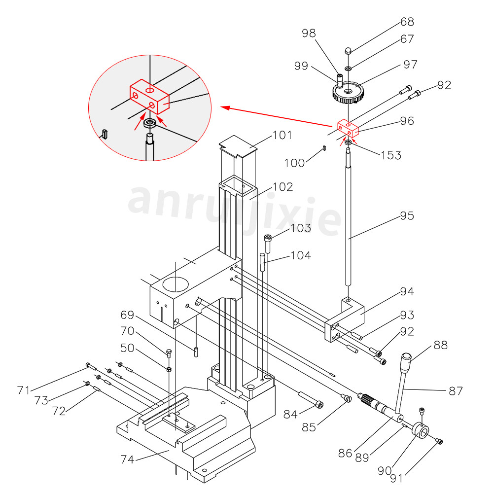 Bearing For Z-Axis Screw Support Block X&Y-Axis Screw Retainer SIEG X1&SX1&JET JMD-1&G0937&Compact 1