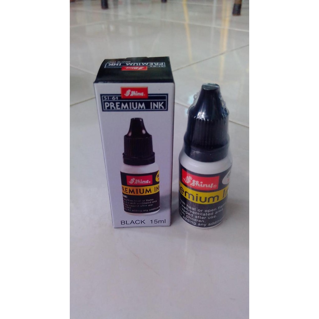 tinta shiny hitam SI-61 untuk plastik/kertas glossy/kaca/plat besi