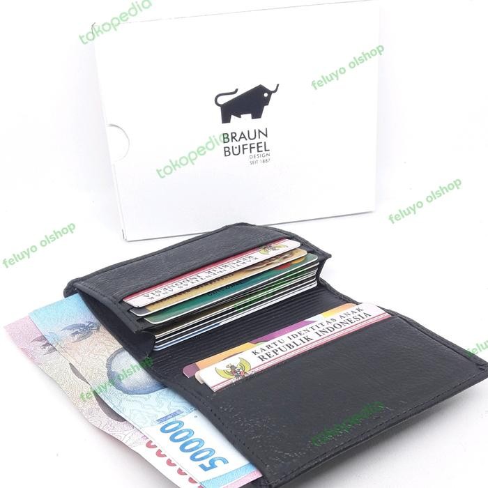 

Dompet Kartu /Card Holder Kulit Braun Buffel Import