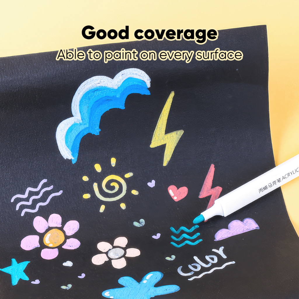 

GIORGIONE Acrylic Markers Set Spidol 12 24 Warnas G-Am-Bs