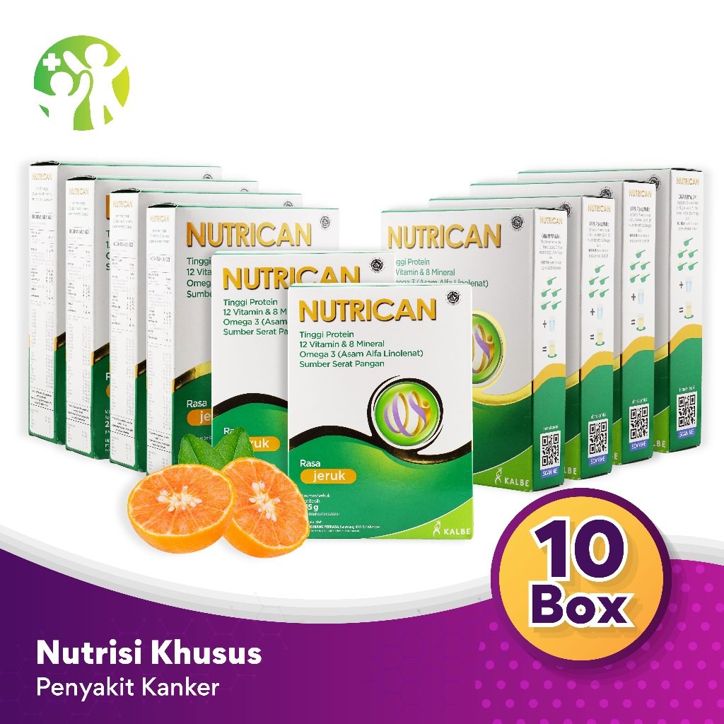 

Bundle 10 Box Nutrican 245 gram Nutrisi Tinggi Energi dan Protein