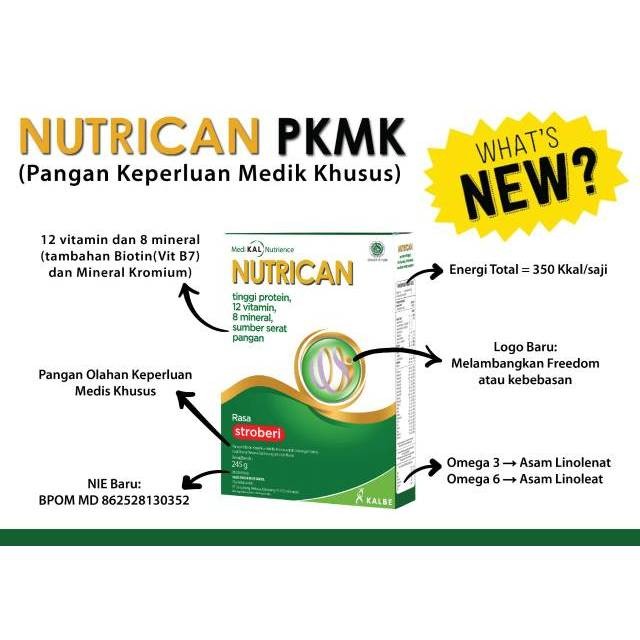 

Nutrican 245 gram - Susu Nutrisi Tinggi Energi dan Protein