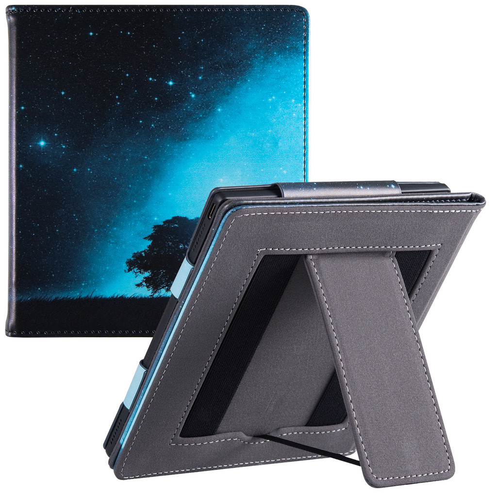 Stand Case For Onyx Boox Tablet Go 7 Color/Boox Page E-Reader - Pu Leather Protective Cover With Two