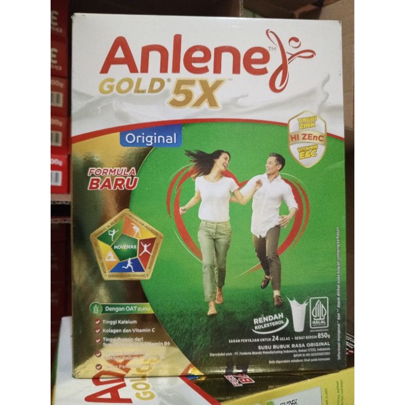 

ANLENE GOLD 5X 850 gr COKLAT/ exp 2026