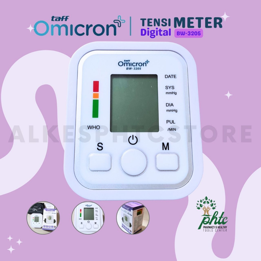 Taff Omicron BW-3205 Tensimeter Digital BW 3205 l Alat Ukur Tekanan Darah BW3205 Omicron