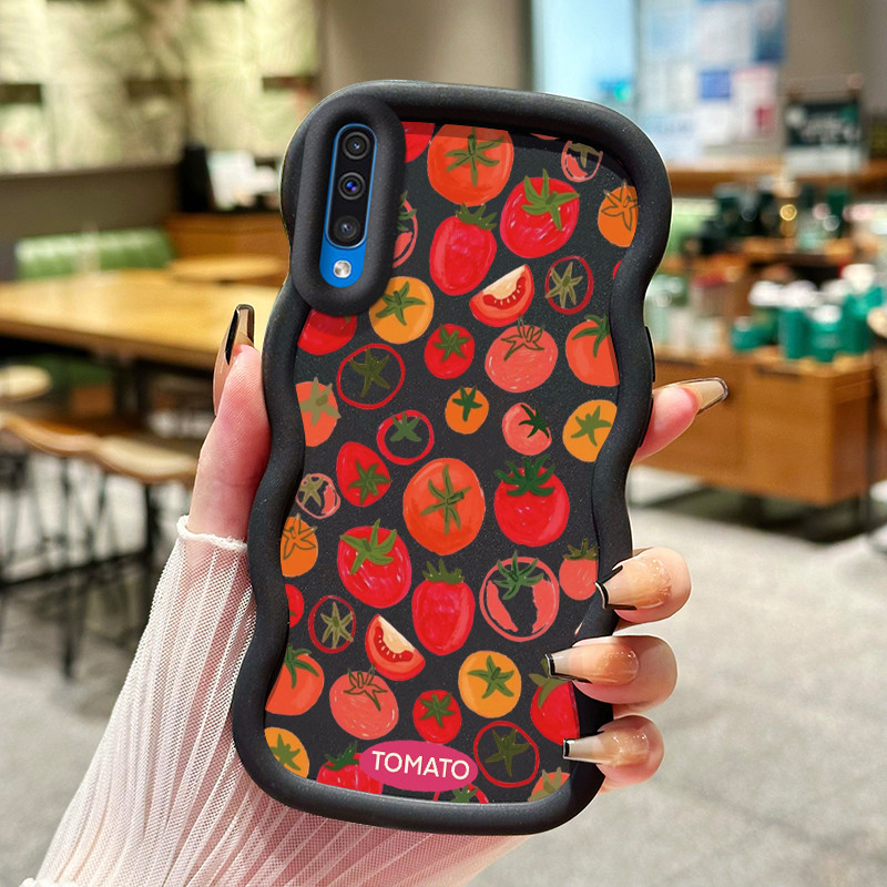 Casing Untuk Samsung A50 A50s A30s Case Softcase Kesing Latar belakang tomat ponsel Cesing terbuat d