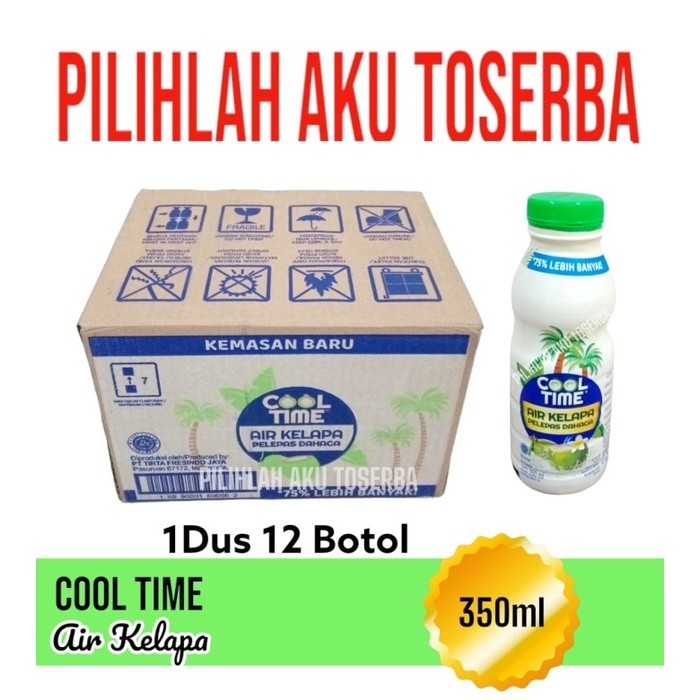 

Csp COOL TIME COCONUT WATER Air Kelapa 350 ml - ( 1 DUS isi 12 btl )