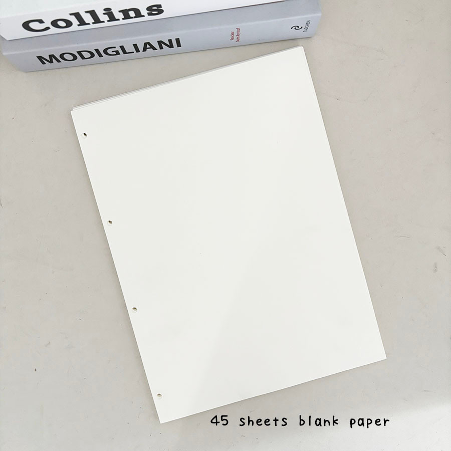 

Sharkbang A4 Refill Papers And Cover, 45 Sheets Binder Paper, Diy Journal Notebook