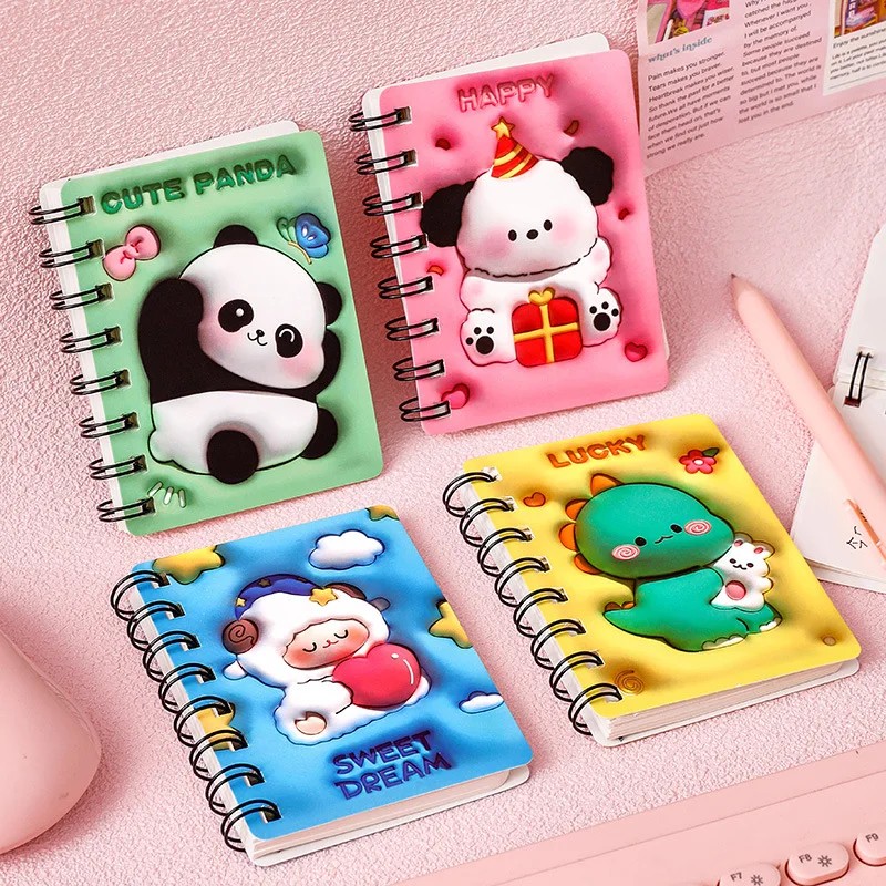 

Cartoon Cute Expansion Coil Student High Value Handbook Small Book 3D Three-Dimensional Painting