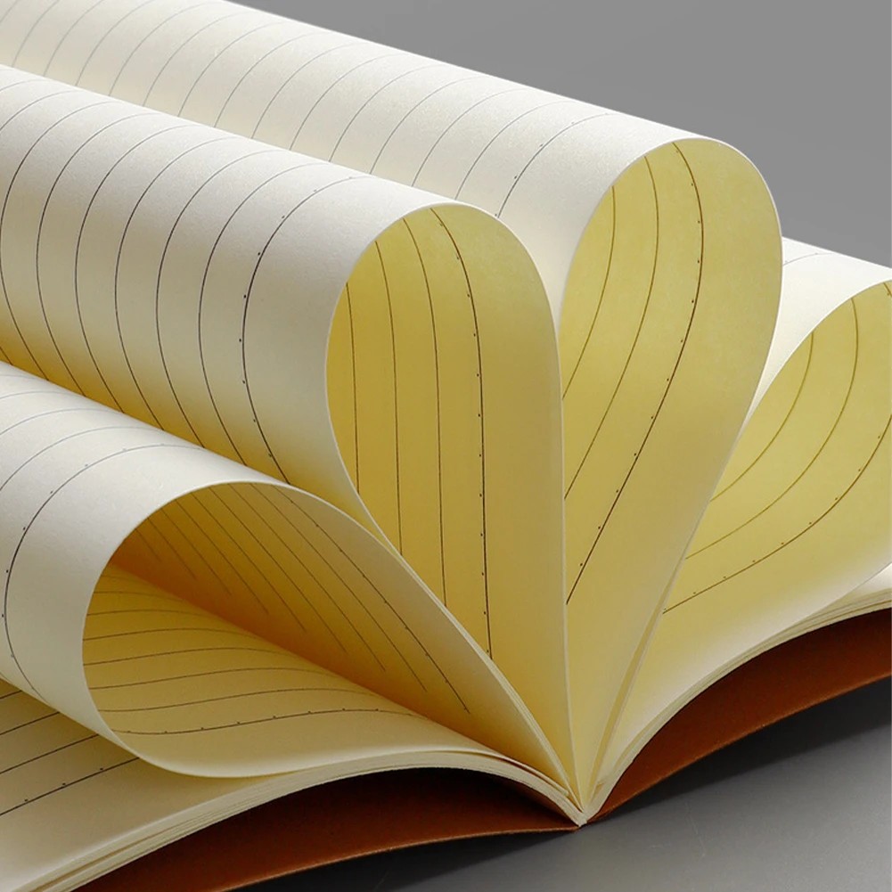 

A5 Notebook Kraft Paper Grid Sketchbook Lined Planner Notepad Portable Blank Notebook Simple Daily