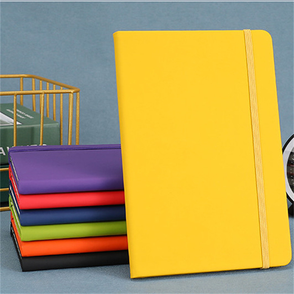 

New A5 Notebook Pu Cover Business Office Note Book Horizontal Line Inside Page Diary Notepad Student