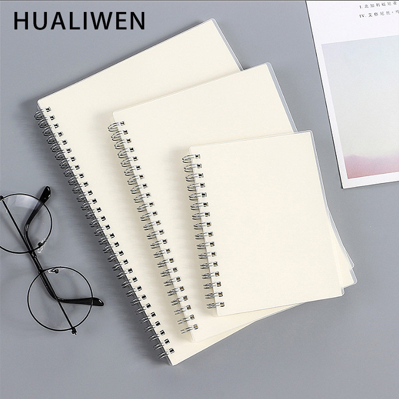 

A5 A6 B5 Spiral Book Coil Notebook To-Do Lined Dot Blank Grid Paper Journal Diary Sketchbook For