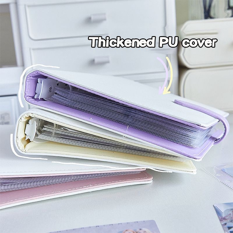 

A5 Pu Leather Notebook Binder Photo Album Collect Book Refillable Loose-Leaf Budget Cover Kpop Idol